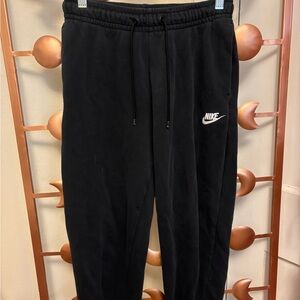 Nike Black Joggers with White Logo